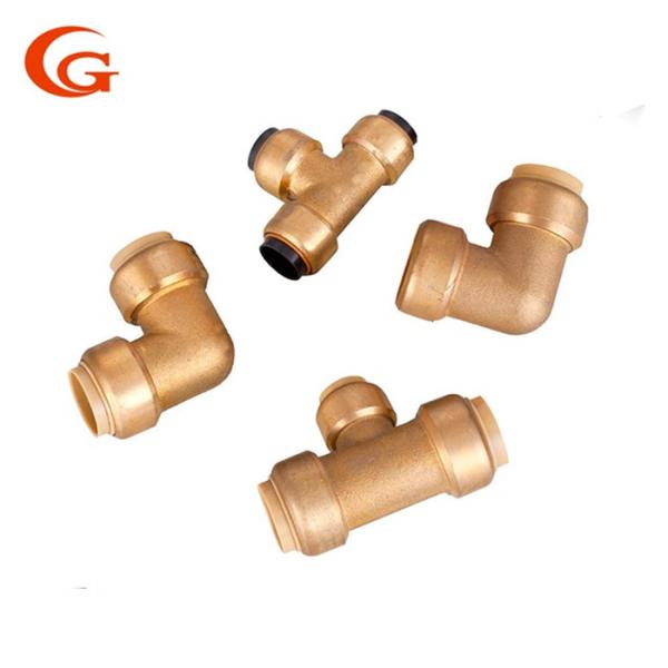 90degree Push To Connect Pex Copper CPVC Brass Tee Fitting