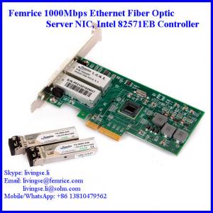 Quality 1 Gbps 2 Ports Gigabit Server Ethernet Network Card Femrice 10002PF wholesale