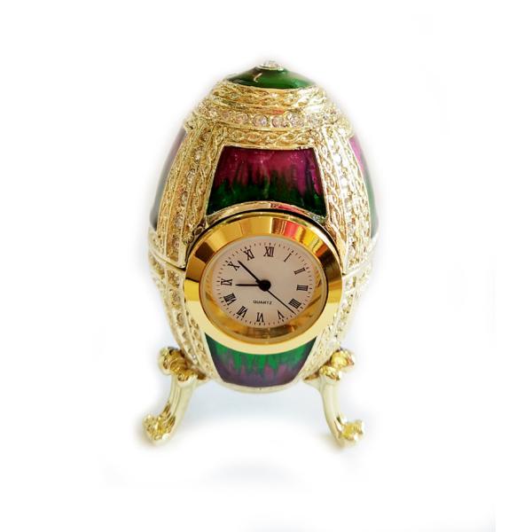 Enamel Faberge Easter Egg Jewelry Box Metal Decorative Faberge Egg Jewelry Box Pewter Easter egg Russian trinket box