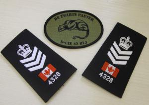Quality Exclusive Epaulette Custom Embroidered Patches For Luggage Case wholesale