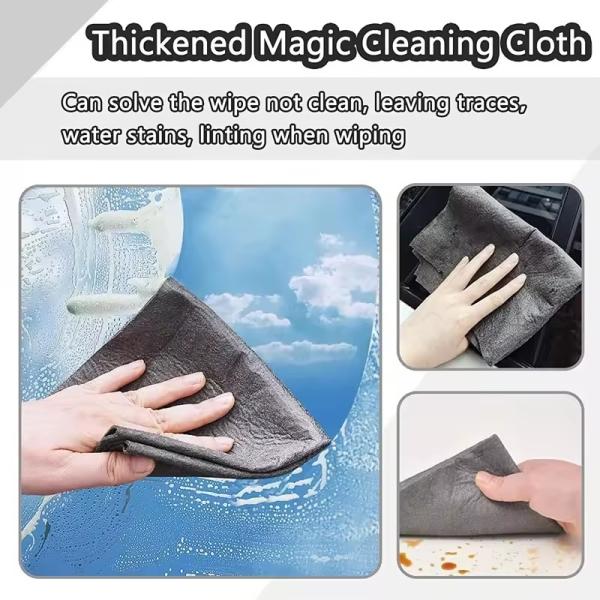 Kitchen Car Cleaning Towel Microfiber Wipes No Trace Absorbent Dish Cloth Bamboo Fiber Towel Glass Cleaning Cloth