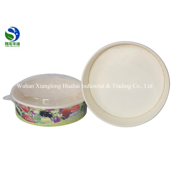 Biodegradable Eco friendly Kraft Salad Paper Bowl with Paper Lid