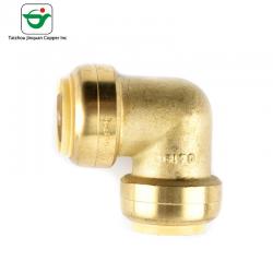 China Copper 90 Degree Elbow 1/2" x 1/2" Push Fit Fitting for sale