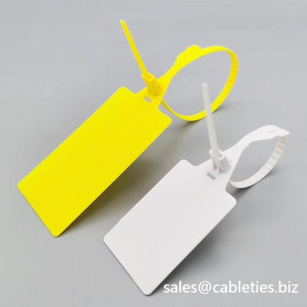 DEMOELE DM-6*300SL Colorful large size tag with label board hanging hole cable ties security seal marker