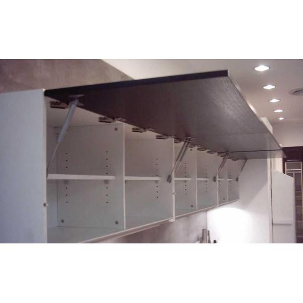 Black / Silver Color Cabinet Gas Spring With Chromed Steel Stable Pressure