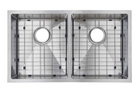 Undermount Double Bowl Brushed Stainless Steel Kitchen Sink