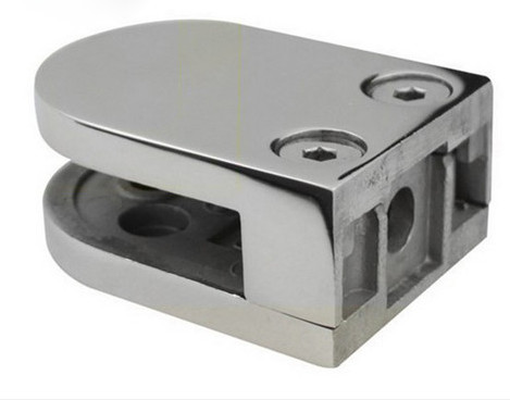 AISI 316 Stainless Steel Glass Clamp Satin Finish Flat base For 6 to 10mm glass isure marine