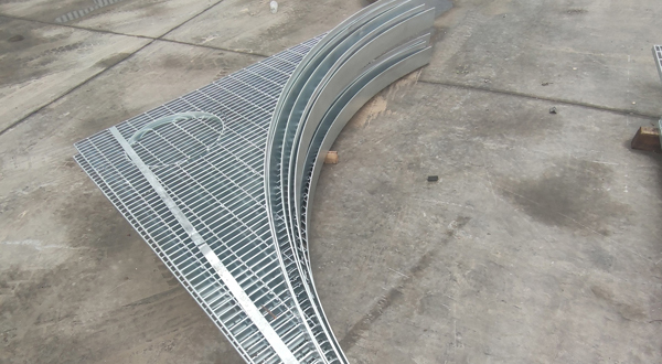 Silver White Steel Metal Grating Oem Hot Dip Galvanized