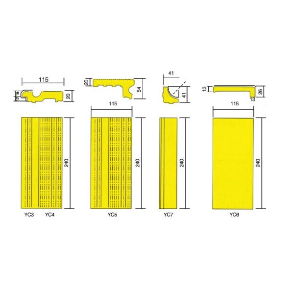Light Blue Ceramic Swimming Pool Tiles , Overflow Swimming Pool Accessories