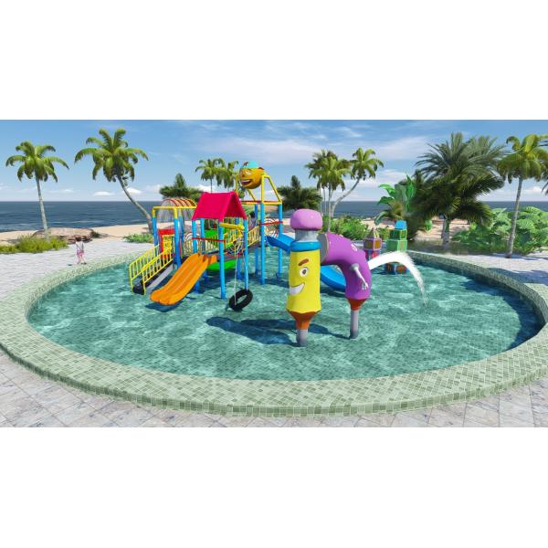 Customized Amusement Water Park Fiberglass Water Slide Aqua Park Design