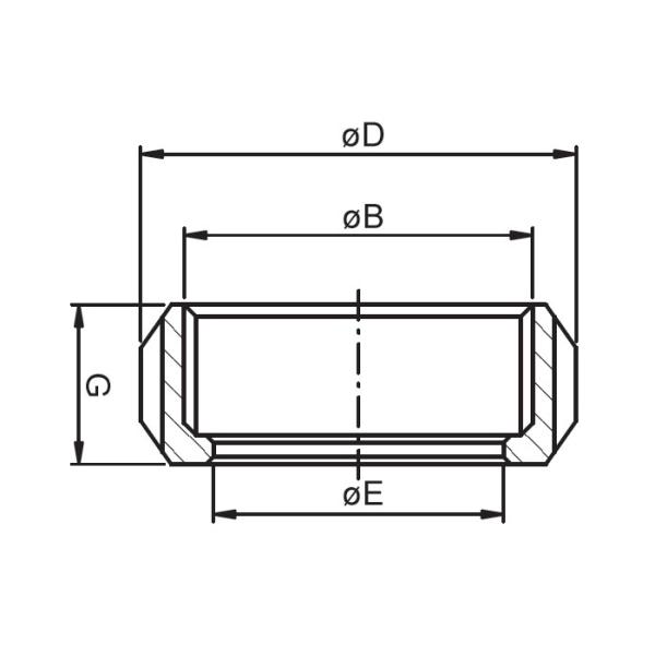  Dimension of Sanitary SMS Union – Round Slotted Nut-W – Sanitary Fitting