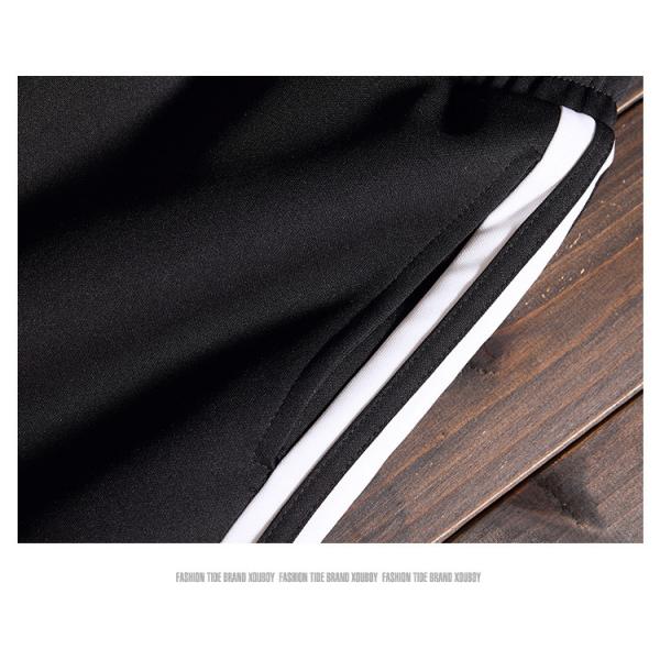 Niche Trend Striped Men Streetwear Shorts Breathable Spandex Basketball Pants