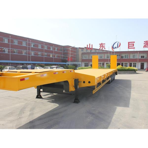 Lowbed Semi-Trailer for Heavy Road Equipment 4 Axles 12.5m 40 Feet Tire 245/70r19.5