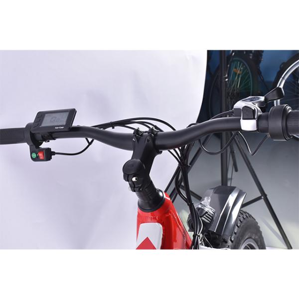 3H Charging Fat Tire Electric Mountain Bike , 32kph 500w Electric Mountain Bike