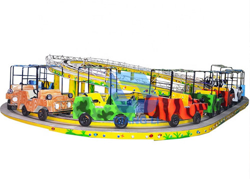 Attraction Amusement Park Roller Coaster , Electric Mini Shuttle Little Kid Roller Coaster