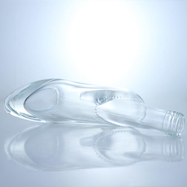 Glass 350ml 500ml High Heel Shoe Shape Liquor Whiskey Red Wine Bottle for Bourbon Vodka