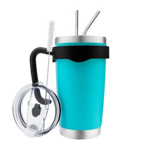 20OZ Double Walled Stainless Steel Tumbler Cup Handle
