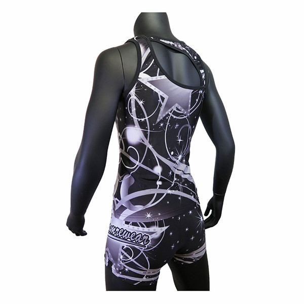 All Star Grey Black Style Cheer Dance Clothes Tank Top And Shorts Breathable