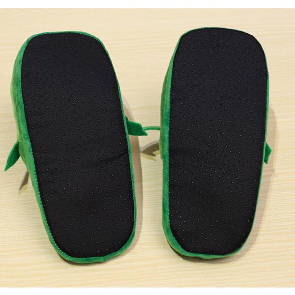 Y-Z Women Fluffy Fuzzy crocodile Winter Thick Sole Nonslip Plush Cartoon Animal Cute Funny House Indoor slippers