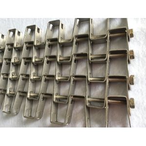 Quality Ss201 Packaging Machine 1m Width Flat Wire Conveyor Belt wholesale