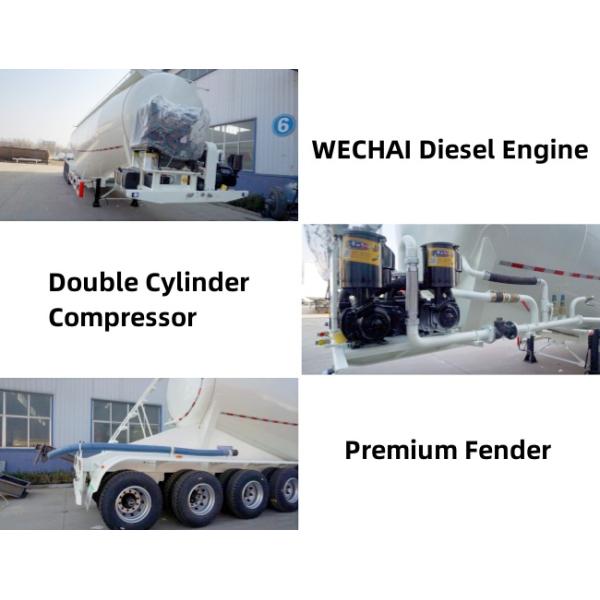 TITAN 5 Axle 60 CBM Dry Bulk Cement Tanker Trailer for Sale