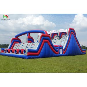 Quality Customized Inflatable Climbing Wall Bouncy Castle Slide Obstacle Fun Sport Products Inflatable Land Obstacle Course wholesale