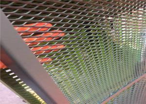 China 2meter length Uniform Hole Highway fence Painted Expanded Metal Mesh on sale