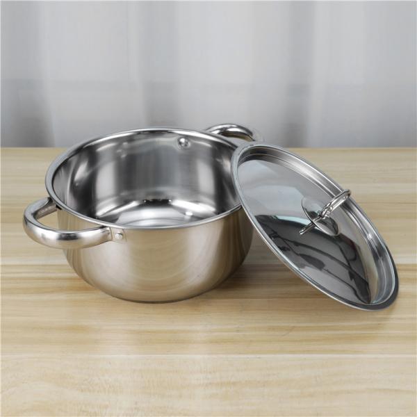 Restaurants 410 Stainless Steel Pot Set 15pcs For Kitchen Cooking