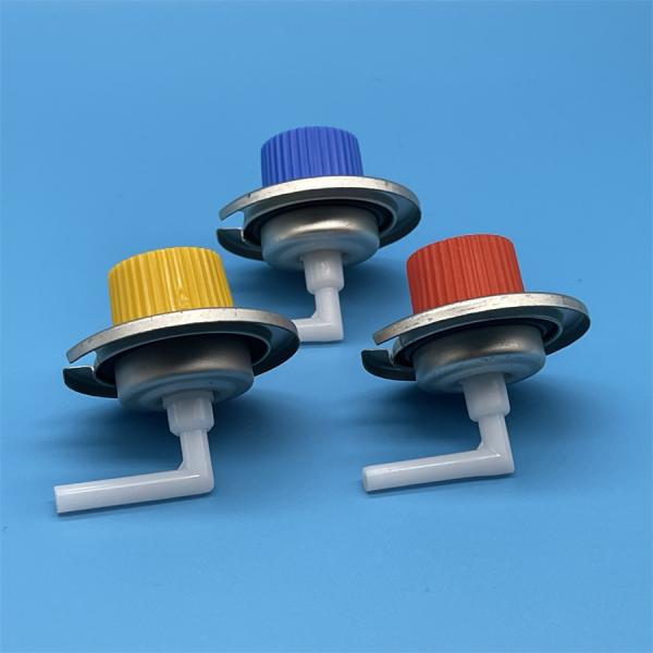 Portable Gas Stove Valve With Red Cap Ideal For Camping, Picnics Outdoor Cooking