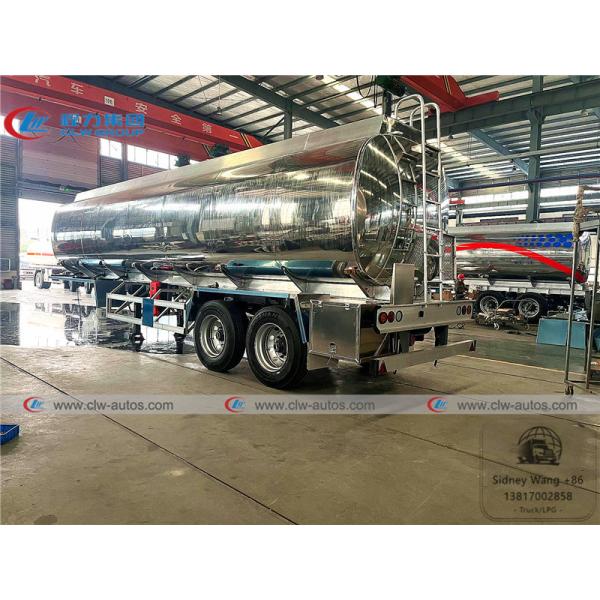 2 Axle 35CBM JOST BPW Axle Tanker Semi Trailer For Diesel Delivery