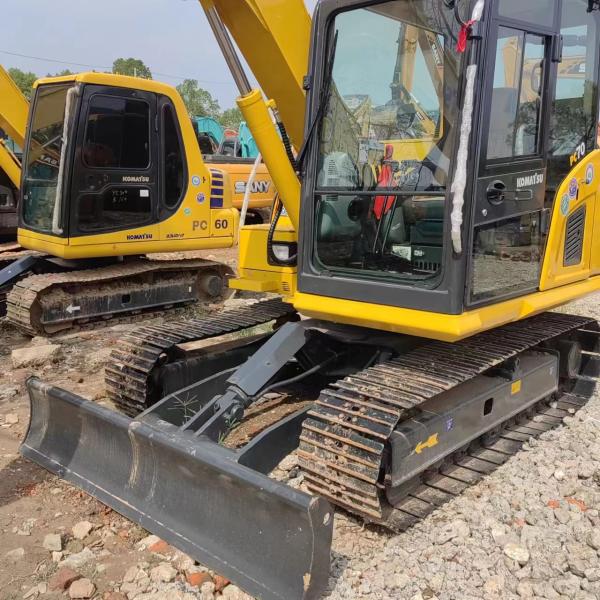 Original used Komatsu PC70-8 crawler excavator with original parts