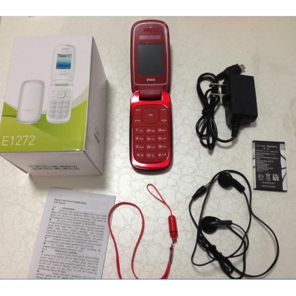 cheapest 1.77inch SC6531 GSM 4 bands multi-language mini flip phone E1272
