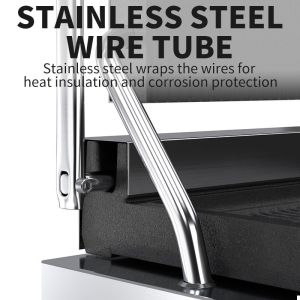 Commercial Kitchen Equipment Electric Contact Grill with Stainless Steel