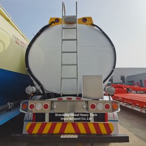 3 Axle Steel Oil Tanker Semi Trailer 45000L Fuel Tank