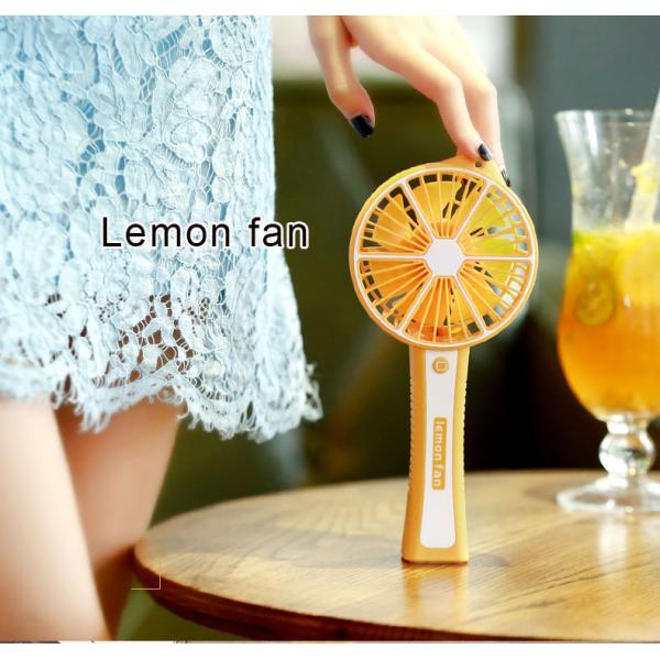 Lemon mini fan,rechargeable usb plastic portable mini electric hand fan