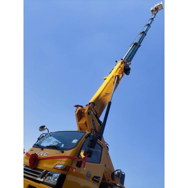 40m Dongfeng truck mounted aerial work platform Articulated Boom Lift with lifting bucket type