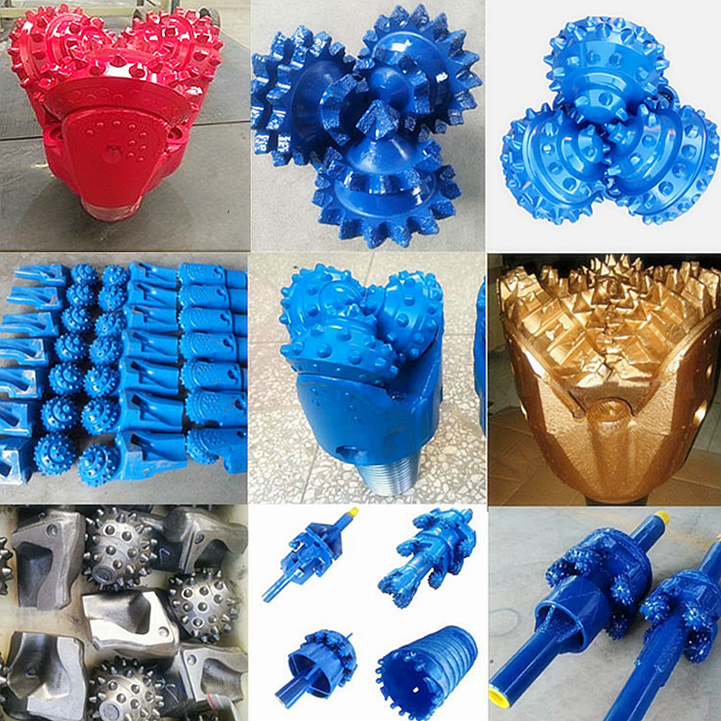 Oil Geological Roller Cone Bit Rubber Sealed Bearing TCI Tricone Drill Bit Hard Rock Drilling Bits