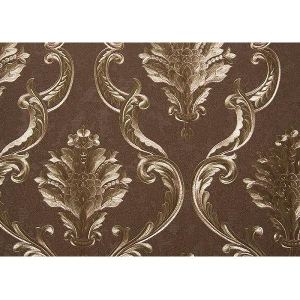 Eco - Friendly Classial Embossed Washable Vinyl Wallpaper With European Style