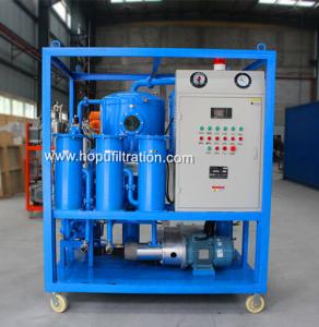 Quality High Extraction Speed Two Stage Vacuum Insulation Oil Purifier, Ultra High Voltage Transformer Oil Filtration Equipment wholesale