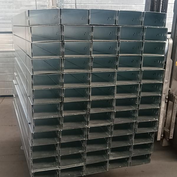 Zinc Plated Cable Tray Construction Customizable Lengths Hdg Cable Tray For Streamlined Cable Organization