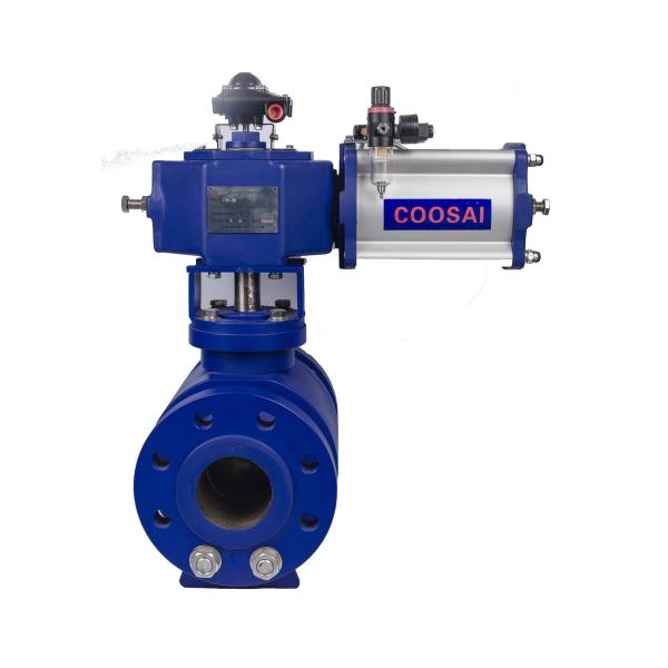 O Shaped Trunnion Type Pneumatic Actuator Ball Valve