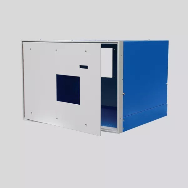 Custom 0.5mm Thickness Stainless Steel Sheet Metal Cover With White Powder Coated