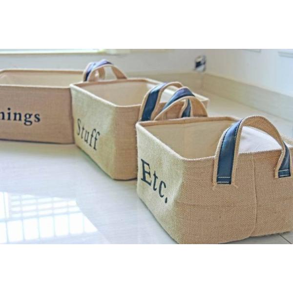 Waterproof Jute Collapsible Foldable Laundry Basket washing basket