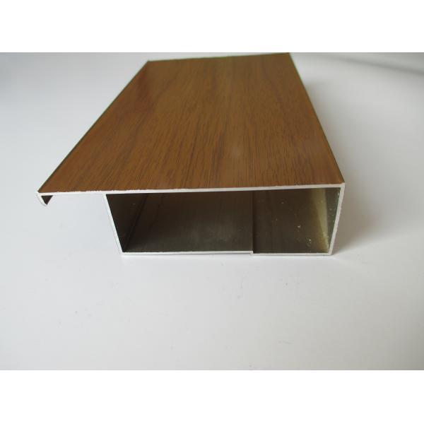 Cherry Wood Grain Modular Kitchen Aluminium Profile For New Chinese Decoration