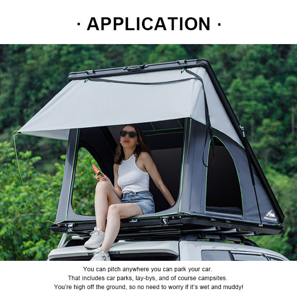 65kg Aluminium Hardshell Roof Top Tent 212x131cm for SUV Camping