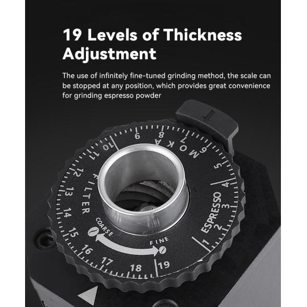 180W Commercial Coffee Maker with Electric Stainless Steel Conical Burr Coffee Grinder