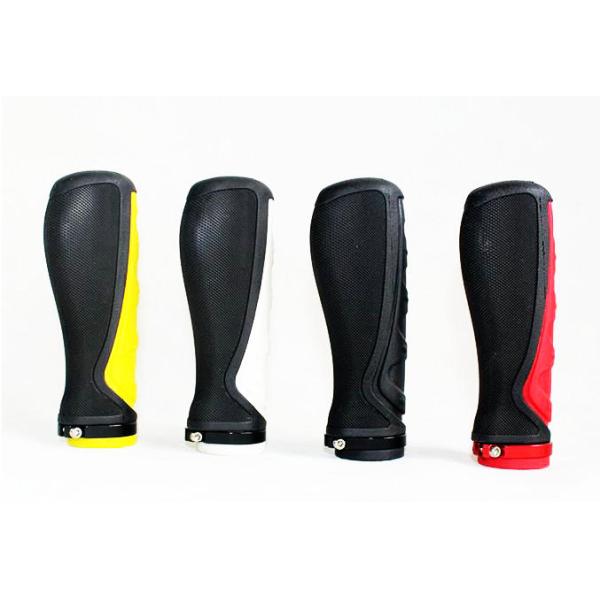 New Design Ergonomic Bicylce MTB High Quanlity Rubber&Alloy Lock Grips Components Bar End Handlebars Push On Soft Grips