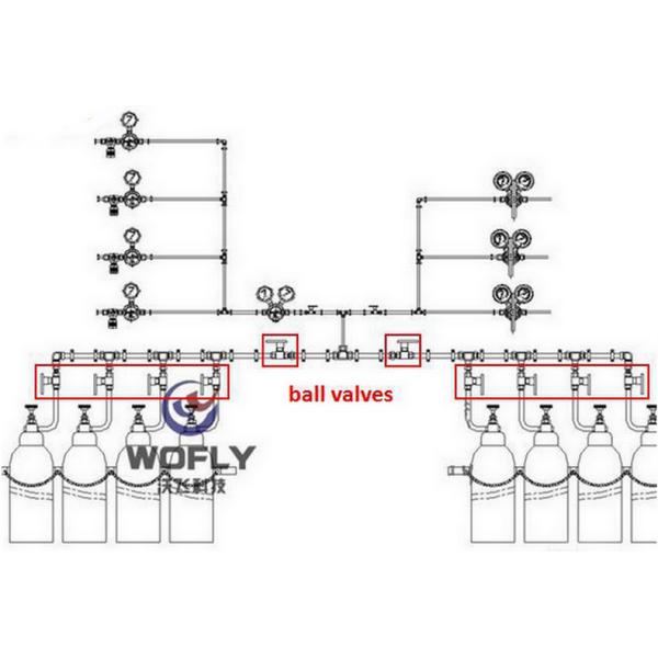 MNPT FNPT Natural Gas Ball Valve , Tube OD Ferrule Connected Stainless Gate Valve