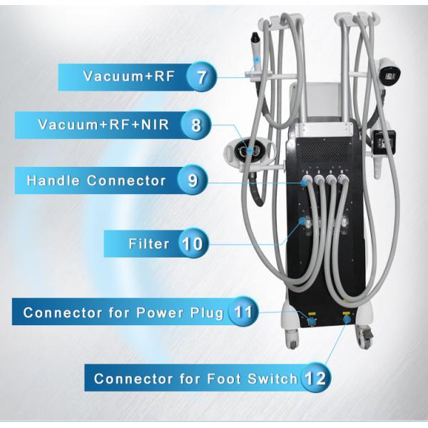 Vacuum Roller Cellulite Reduction Machine , Slimming Body Contouring Machine