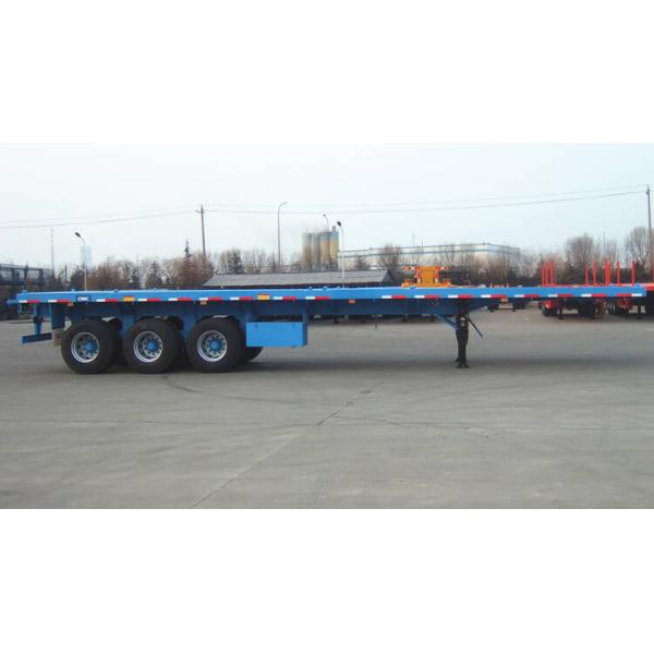 Mechanical Suspension 3 Axle 40ft 60T Flatbed Semi Trailer